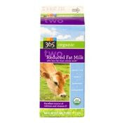 365 Organics Reduced 2% Fat Milk