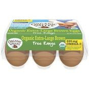 Organic Valley Organic Extra-Large Brown Omega-3 Eggs