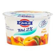 Fage Total 2% with Peach Lowfat Greek Strained Yogurt
