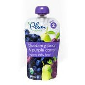 Plum Baby Blueberry Pear & Purple Carrot Stage 2 Baby Food