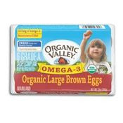 Organic Valley Organic Large Brown Omega-3 Eggs